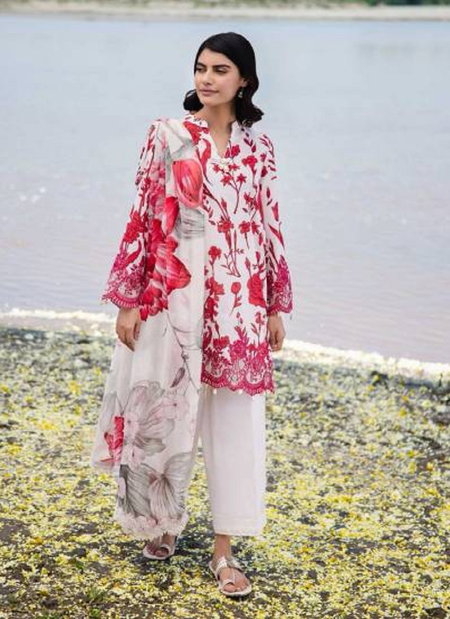 Hazzel 305 Cotton Dupatta Embroidered Pakistani Salwar Kameez Wholesale Clothing Suppliers In India